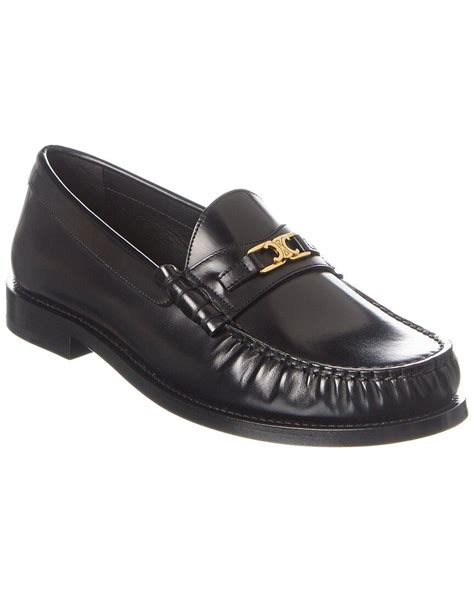 celine loafers online|celine leather loafer.